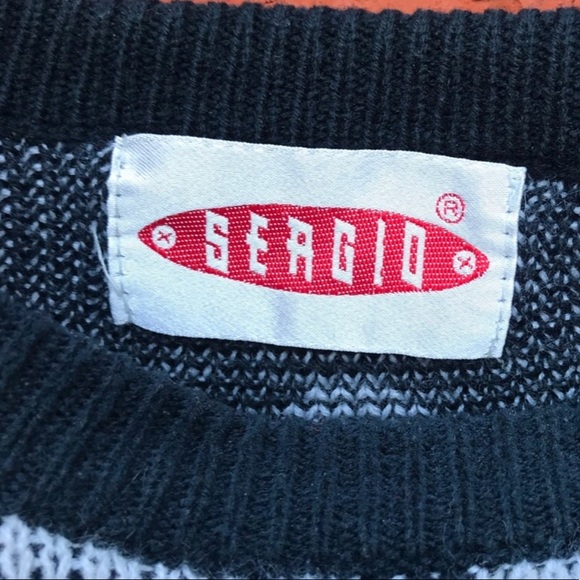 Vintage Chunky Knit Sergio Sweater Size Large - Picture 3 of 5